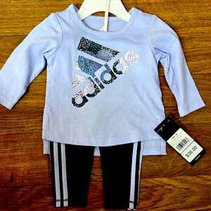 Purple adidas set. 3m